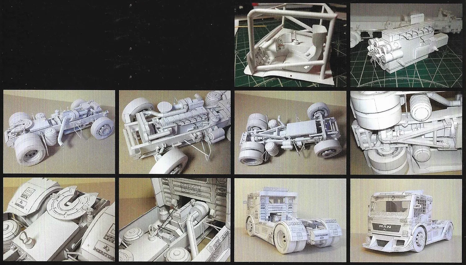 Papierový model - MAN TGX Formula Truck 2013 – pretekársky kamión